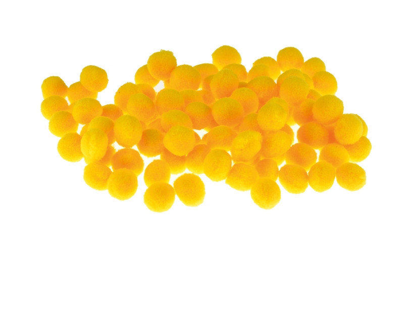 Pompony żółte 10mm POM19 Brewis